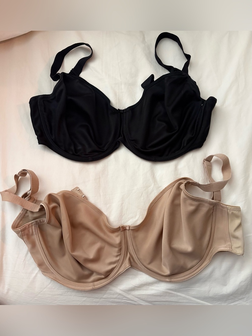 Fantasie (2 bras) Everyday Support Underwire Bra 36G- Black and Nude